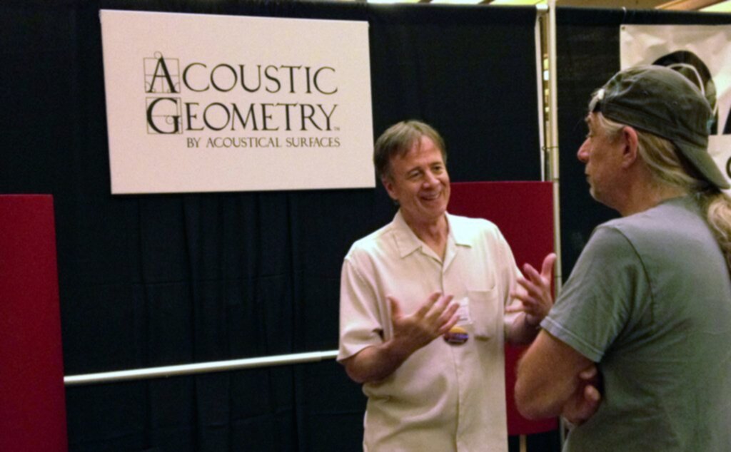 John Calder and Mark Genfan chatting at PotLuckCon 2013