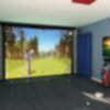 Home Golf Simulator set up