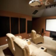 low ceiling in basement home theater